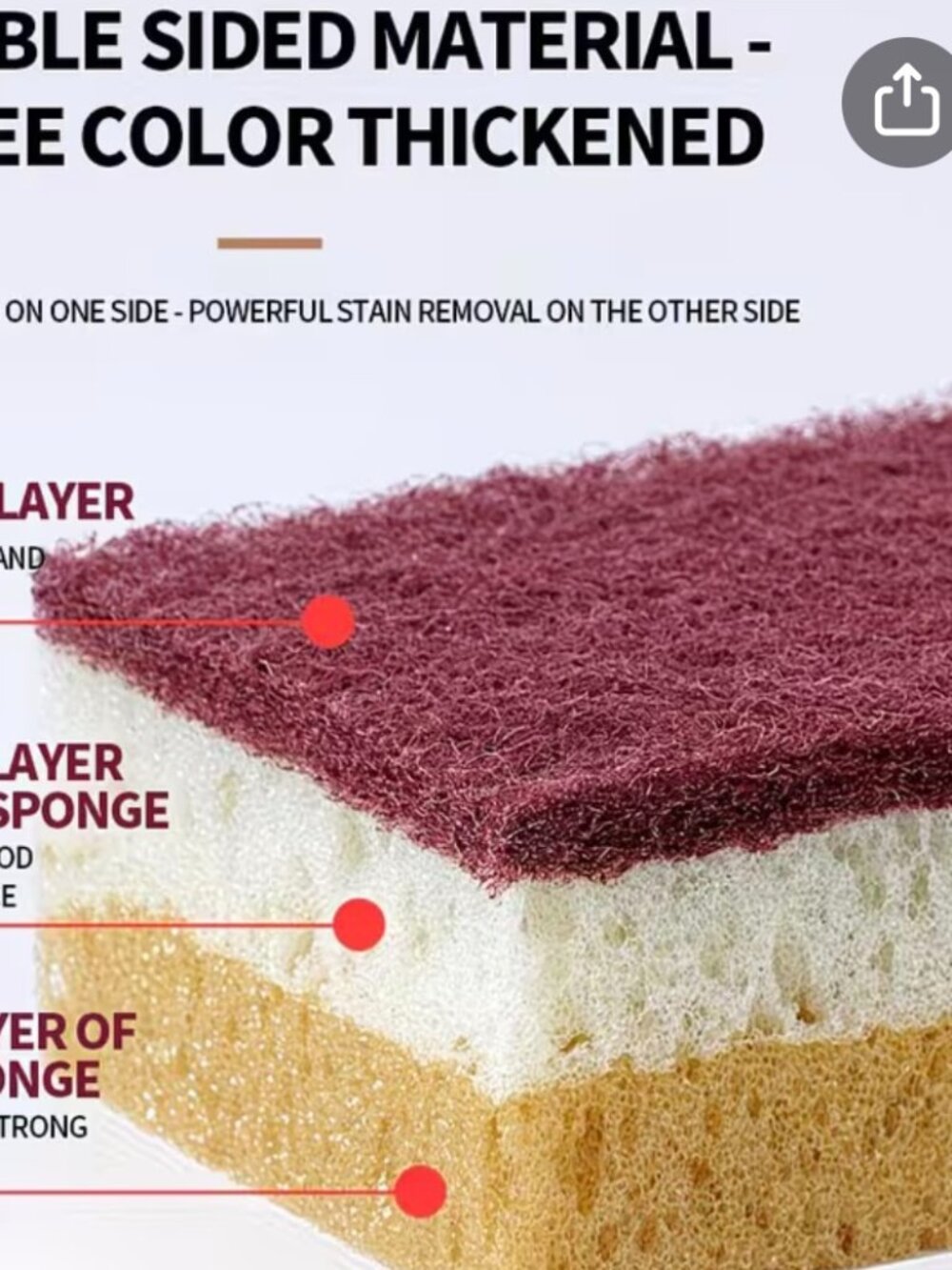 5 PCS High Density Sponge Cleaning Cloth, Dishwashing Cloth,non Greasy Kitchen